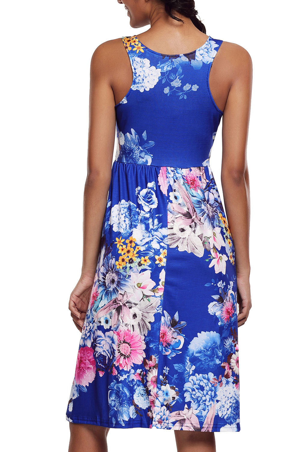 slim fit dress slacks Sexy Fall in Love with Floral Print Boho Dress in Royal Blue – SEXY AFFORDABLE CLOTHING