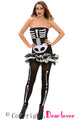 Sexy Fever Skeleton Halloween Costume