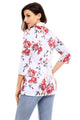 Sexy Floral Choker Top in White