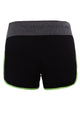 Sexy Flourescent Green Piping Trim Wide Waistband Gym Shorts