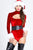 Sexy Foreplay Velvet Christmas Belle Cutout Bodysuit