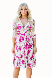 Sexy Flower Print Rosy Grounding Off Shoulder Long Boho Dress – SEXY ...