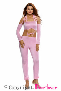 Sexy Futuristic Cut out Bodice Jumpsuit