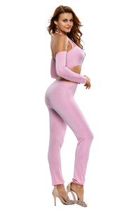 Sexy Futuristic Cut out Bodice Jumpsuit