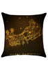 Sexy Golden Christmas Carriage Decorative Pillow Cover
