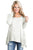 Sexy Graceful Lace Inset Side White Women’s Top