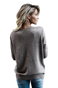 Sexy Gray West Coast Wrap Front Sweater
