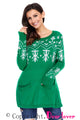 Sexy Green A-line Casual Fit Christmas Fashion Sweater