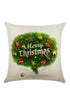 Sexy Green Merry Christmas Tree Print Pillowcase