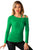 Sexy Green Ruched Asymmetric Top