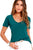 Sexy Green Summer Basic Pocket T-shirt
