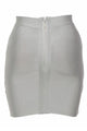 Sexy Grey Bandage Arched Mini Skirt