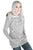 Sexy Heather Grey Double Hooded Sweatshirt