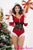 Sexy Holiday Romper Lingerie Costume