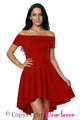 Sexy Hot Red All The Rage Skater Dress