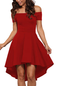 Sexy Hot Red All The Rage Skater Dress
