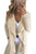 Sexy Khaki Lapel Collar Irregular Hem Knit Trench Coat