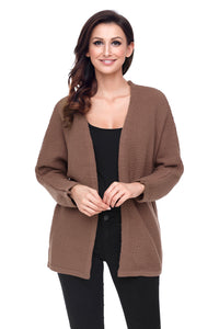 Sexy Khaki Windy Morning Waffle Cardigan