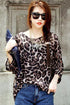 Sexy Korea Fashion Leopard Print Chiffon Top