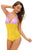 Sexy Lilac Yellow Twinkle Little Mermaid Teddy Costume