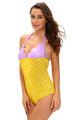 Sexy Lilac Yellow Twinkle Little Mermaid Teddy Costume