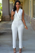 Sexy Luxe White Jumpsuit