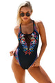 Sexy Mesh V Neck Insert Maillot One Piece Swimsuit