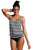 Sexy Monochrome Beach Ethnic Print 2pcs Tankini Swimsuit