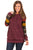 Sexy Multicolor Long Sleeve Heathered Magenta Sweatshirt