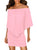 Sexy Multiple Dressing Layered Pink Mini Dress
