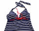 Sexy Nautical Striped 2pcs Halter Tankini Swimsuit
