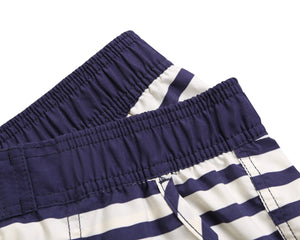 Sexy Nautical Striped Pocket Design Board Shorts