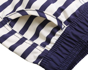 Sexy Nautical Striped Pocket Design Board Shorts