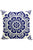 Sexy Navy Blue Decorative Print Throw Pillow Cover