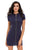 Sexy Navy Blue Funky Zip or Not Dress