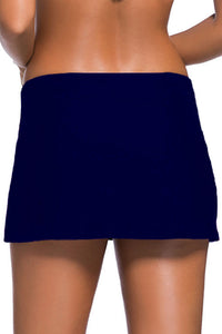 Sexy Navy Blue Skirted Swim Bikini Bottom
