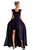 Sexy Navy Sophisticated Party Queen High Low Dress