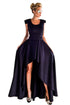 Sexy Navy Sophisticated Party Queen High Low Dress