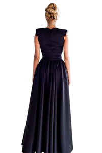 Sexy Navy Sophisticated Party Queen High Low Dress