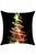 Sexy Neon Light Christmas Tree Print Linen Pillowcase