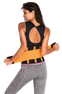 Sexy Orange Sweat Band Waist Training Belt