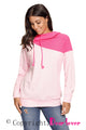 Sexy Pink Duotone Chic Hooded Sweatshirt