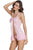 Sexy Pink Obsessive Kalia Sexy Babydoll Dress
