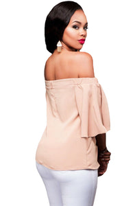 Sexy Pink Off-the-shoulder Top