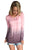 Sexy Pink Ombre Hoodie Sweatshirt
