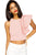 Sexy Pink One-shoulder Ruffle Crop Top