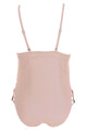 Sexy Pink Padded Hollow Out One Piece Swimsuit