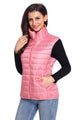 Sexy Pink Quilted Cotton Down Vest