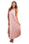 Sexy Pink Sexy Chic Sleeveless Asymmetric Trim Maxi Dress