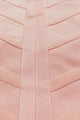 Sexy Pink Studded Mesh Bandage Dress